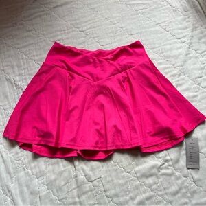 Pink Mini Skater Skirt with Shorts